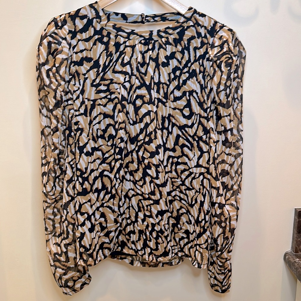 CeCe Animal Print Top, S